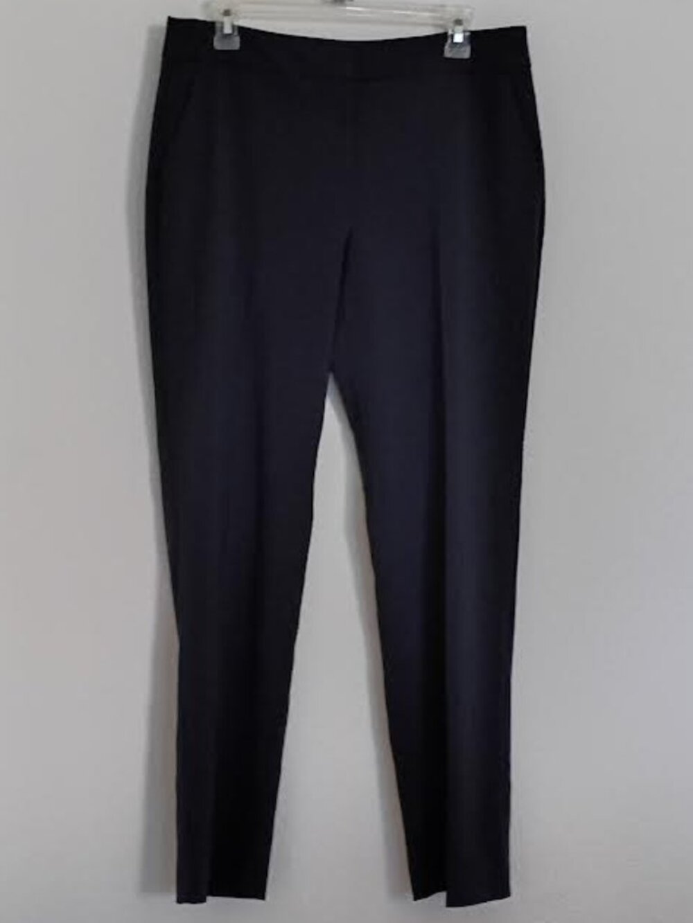 ANNE KLEIN WOMEN'S PANTS NAVY BLUE (MIDNIGHT) FLAT FRONT CAREER SIZE 10 NWT